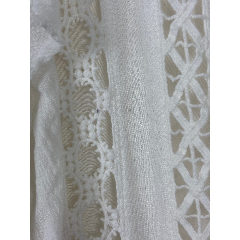 Free‎ People White Lace Crochet Tunic Dress Boho Festival M M - Picture 6 of 9
